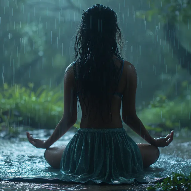 Meditación En La Reflexión De La Lluvia