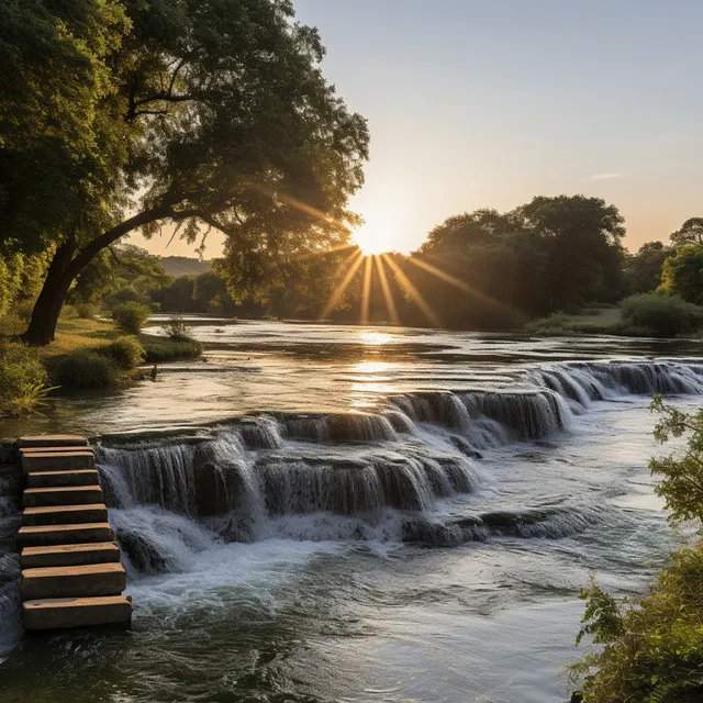 Armonía De Relajación Junto Al Agua