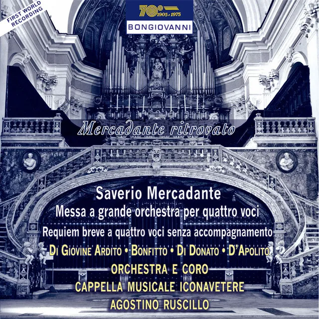 Messa a grande orchestra per quattro voci (arr. A. Ruscillo): Qui sedes ad dexteram - Andantino (soprano and chorus)