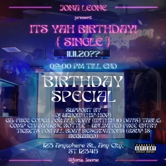 Its Yah Birthday by Jona Leone