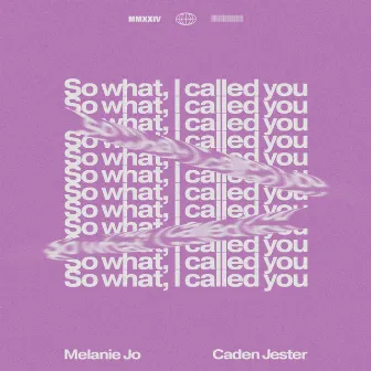 So What, I Called You by Caden Jester