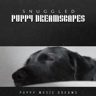 Snuggled Puppy Dreamscapes by Puppy Music Dreams