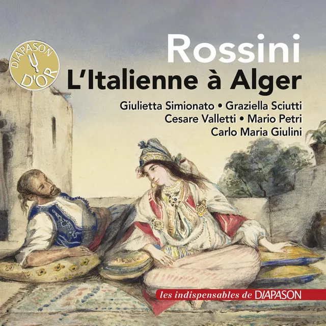 L'italiana in Algeri, Act I Scene 13: "Nella testa ho un campanello" (Isabella, Elvira, Zulma, Mustafà, Taddeo, Haly, Lindoro, Chorus)