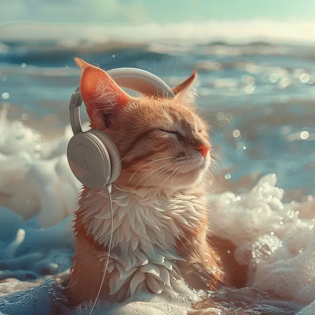 Cats and Ocean Waves: Soothing Sea Melodies