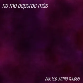 No Me Esperes Más by BNK-777