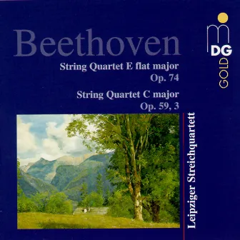 Beethoven: String Quartet in E-Flat Minor, Op. 74 & String Quartet in C Major, Op. 59,3 by Leipziger Streichquartett