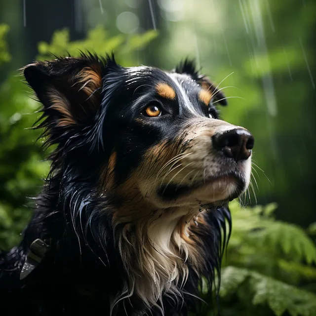 Melodías De Lluvia Y Bosque: Música Relajante Para Mascotas Tranquilas