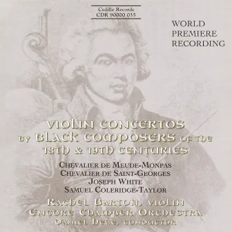 Meude-Monpas / Saint-Georges / White / Coleridge-Taylor: Violin Concertos by Black Composers by Rachel Barton Pine