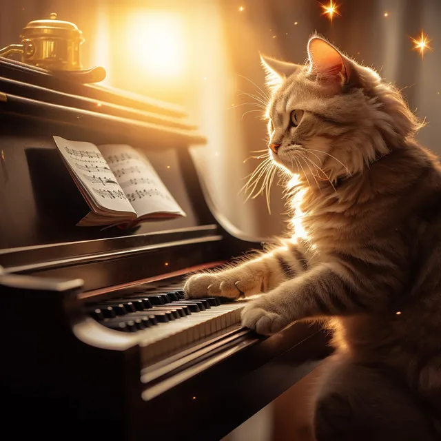 Piano Cats Evening Serenity