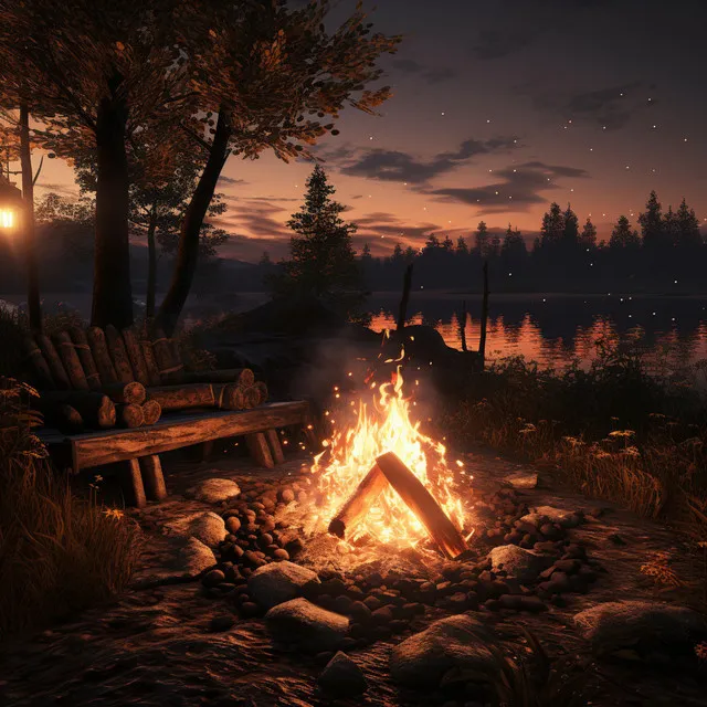 Inner Bonfire: Unwind in Glowing Embers