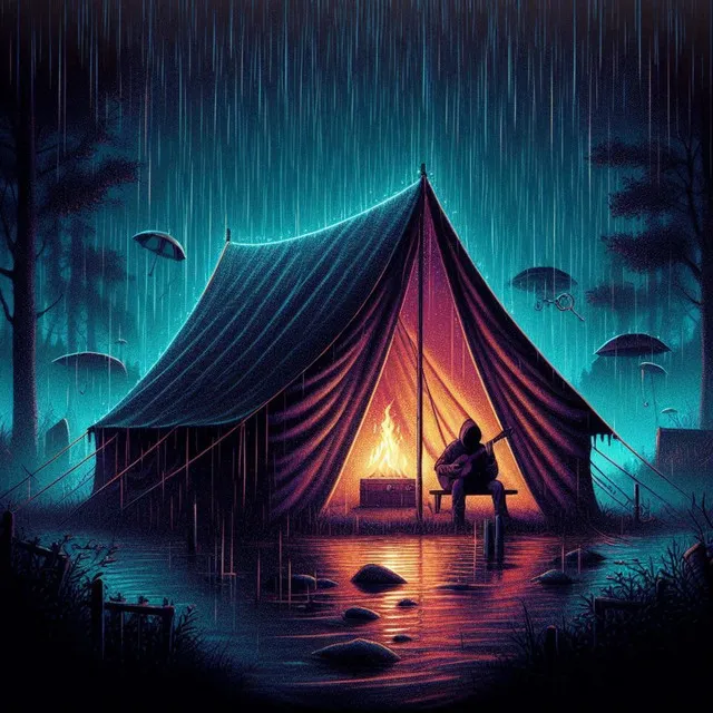 Relaxing Rain Noise in the Tent, Rain Noise for Sleeping in the Background 7