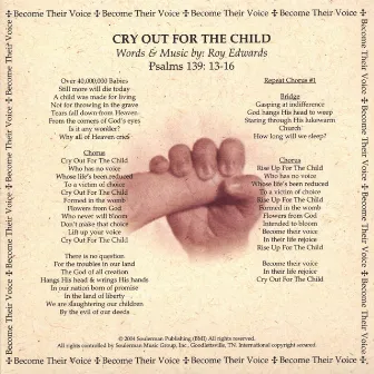 Cry Out For The Child by Roy Edwards