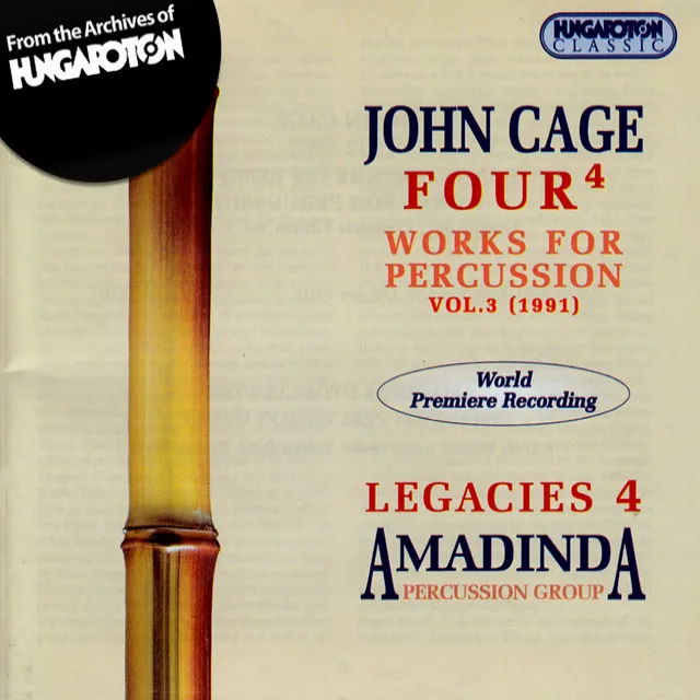 Cage: Works for Percussion, Vol. 3 (1991)