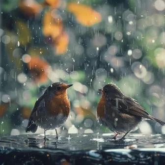 Calming Binaural Nature Sounds with Rain and Birds by Vibrantly Binaural Beats Meditation