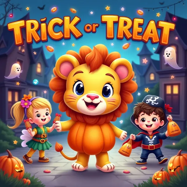 Trick or Treat with Baby Lion