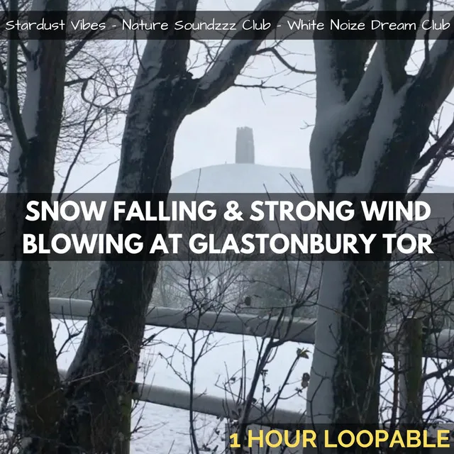 Snowstorm Sounds at Glastonbury Tor: One Hour (Loopable)