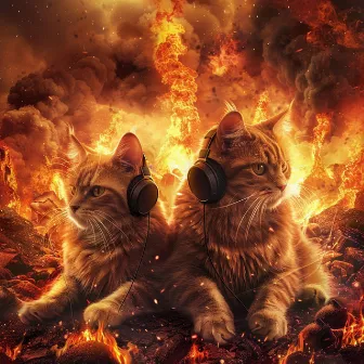 Feline Flame: Calming Fire Music for Cats by Sleepy Cat