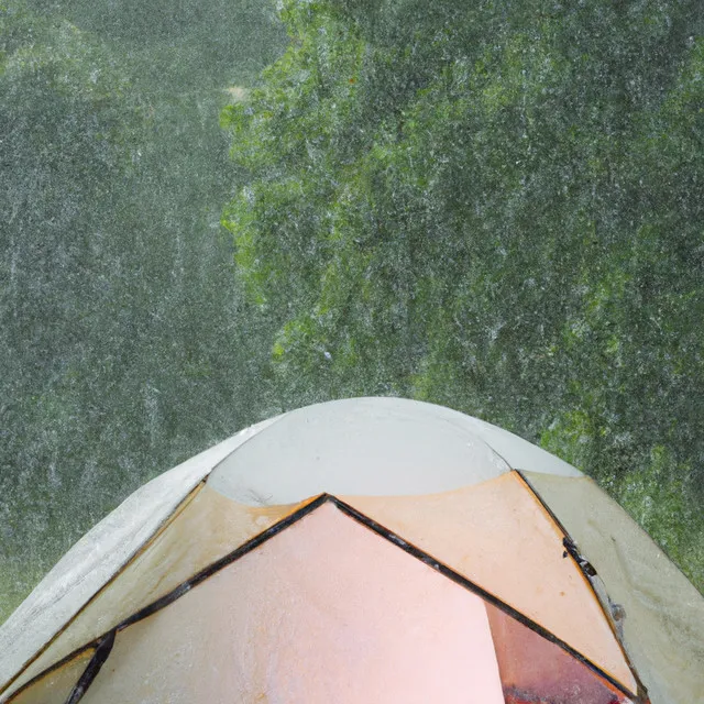 Heavy Rain in Camping Tent 6