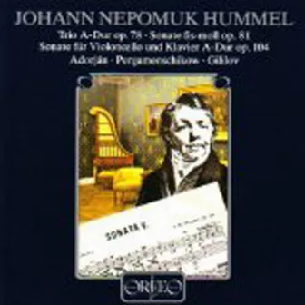 Hummel: Chamber Sonatas by Boris Pergamenschikow