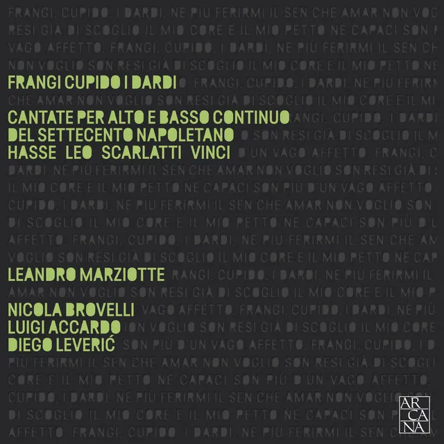 Frangi Cupido i dardi: Cantate per alto e basso continuo del settecento napoletano