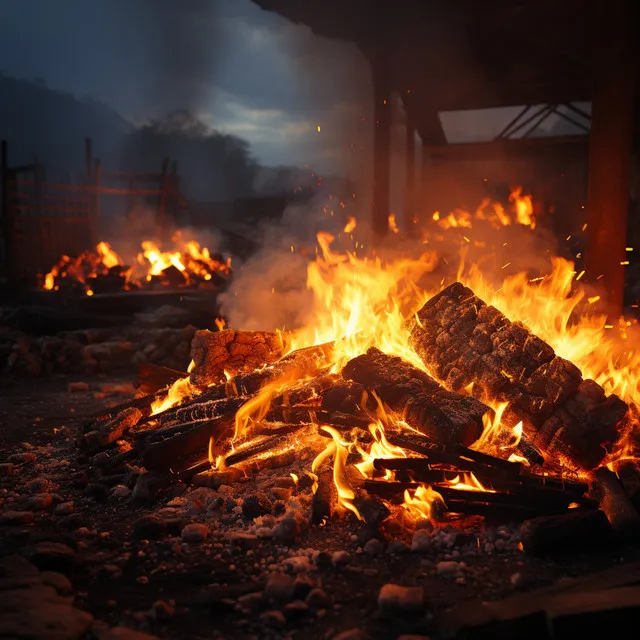 Música De Chisporroteo De Llamas: Melodías Acústicas De Fuego