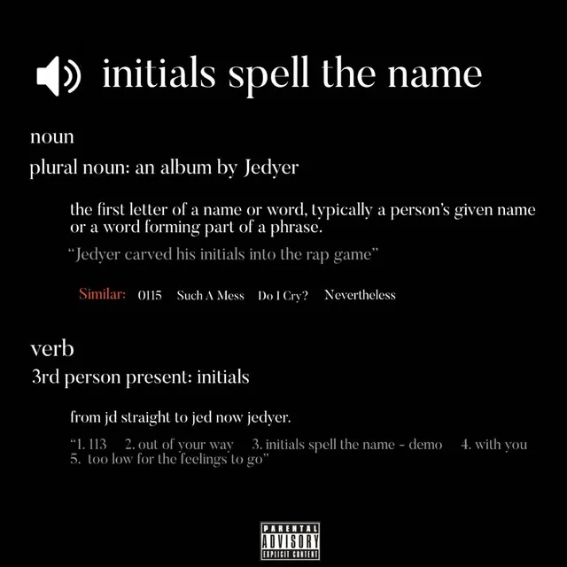 Initials Spell The Name - demo