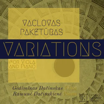 Vaclovas Paketūras Variations for Viola and Piano by 