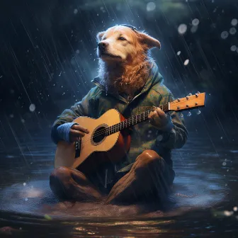 Canine Harmony: Rain Raindrops Music by Dog Therapy Zone