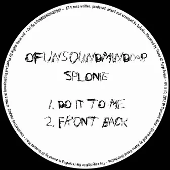 Do It to Me / Front Back by Splonie