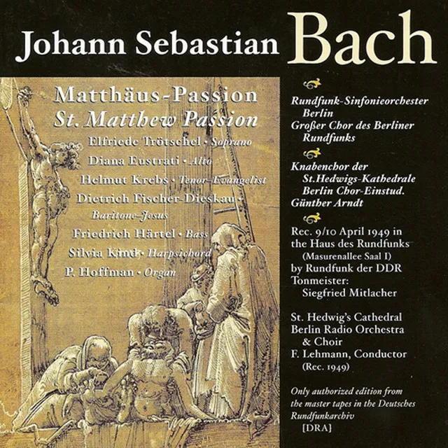 St. Matthew Passion, BWV 244: Part I: Chorale: Erkenne mich, mein Huter (Chorus)