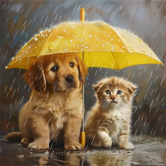 Mascotas Aliviadas Por La Lluvia