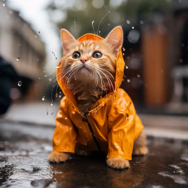 Melodías De Gotas De Lluvia Con Amigos De Cuatro Patas