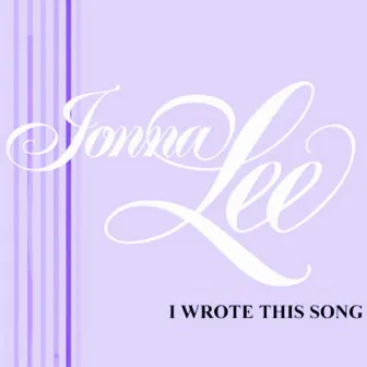 I wrote this song by Jonna Lee