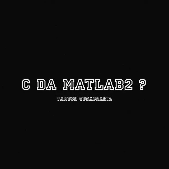 C Da Matlab 2 ?