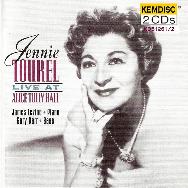 Jennie Tourel Live At Alice Tully Hall