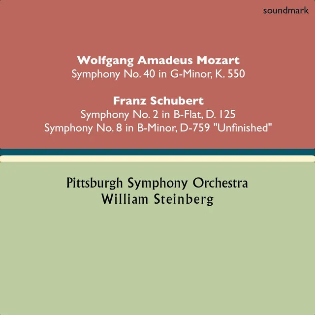 Wolfgang Amadeus Mozart: Symphony No. 40 in G-Minor, K. 550 - Franz Schubert: Symphony No. 2 in B-Flat, D. 125 & Symphony No. 8 in B-Minor, D. 779 