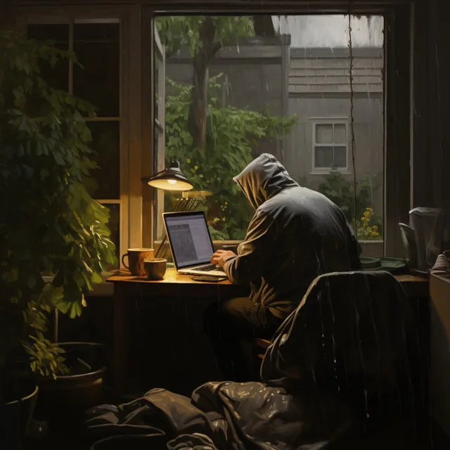 Día De Trabajo Tranquilo Con Las Gotas Del Piano Lluvioso