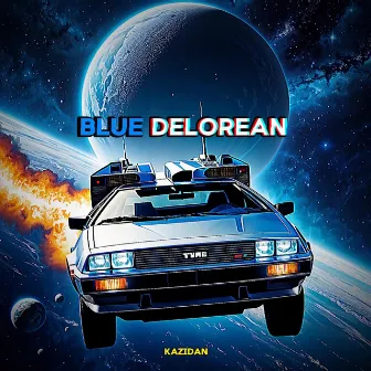 Blue delorean by kazidan