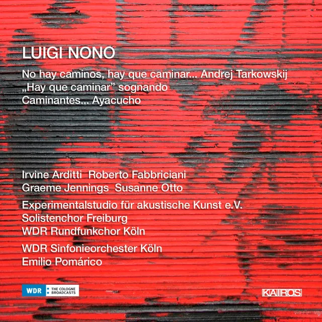 Caminantes… Ayacucho (1986-87) for mezzosoprano, flute, small and large choir, organ, three orchestra groups [Tre cori] and live Electronics