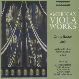 American Viola Works by Cathy Basrak