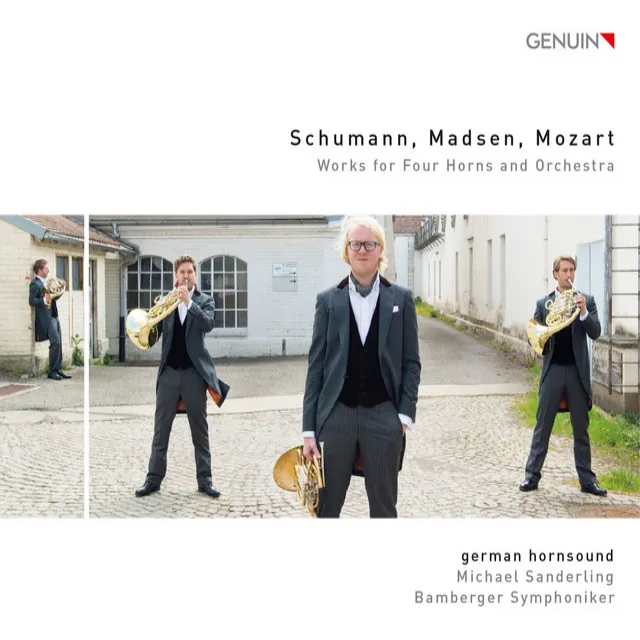 Schumann, Madsen & L. Mozart: Works for 4 Horns & Orchestra