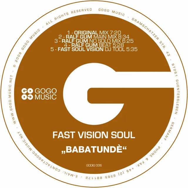 Babatundè - Fast Vision Soul DJ Tool