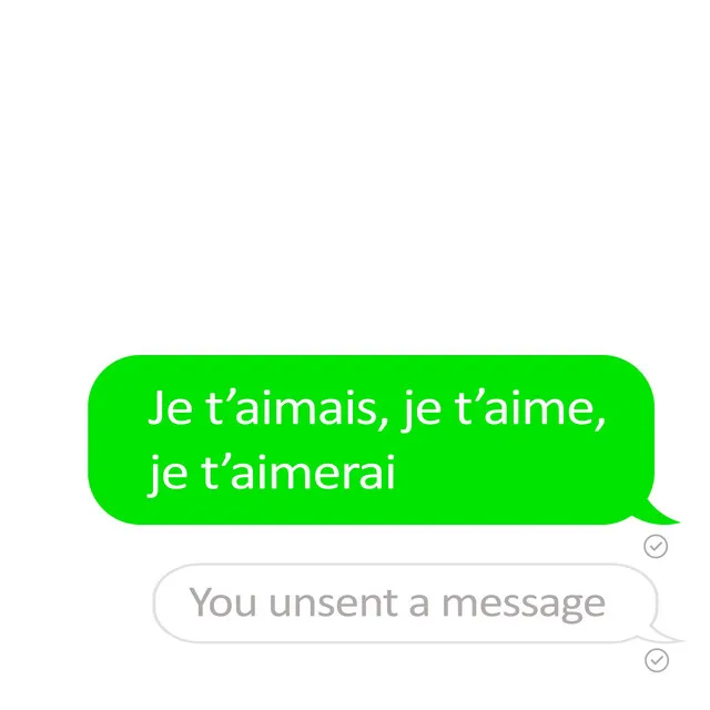 Je t'aimais, je t'aime, je t'aimerai