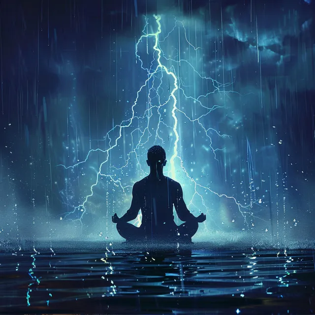 Armonía De Yoga Del Trueno: Sonidos Reconfortantes De Tormenta