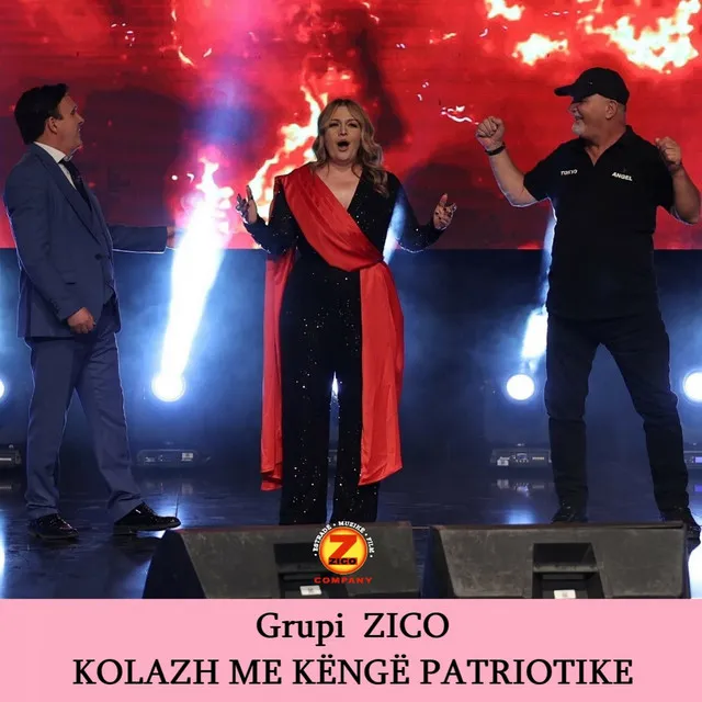 Kolazh me Kenge Patriotike - #Zico33Vite