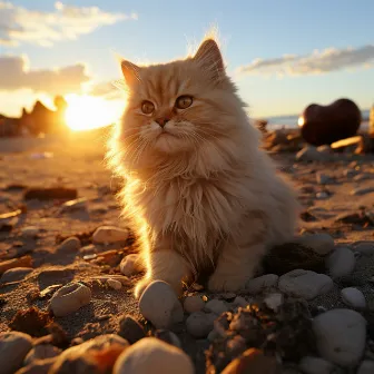 A Cappella Felino Oceánico: Melodía Serena Del Gato by Piedra de la tierra