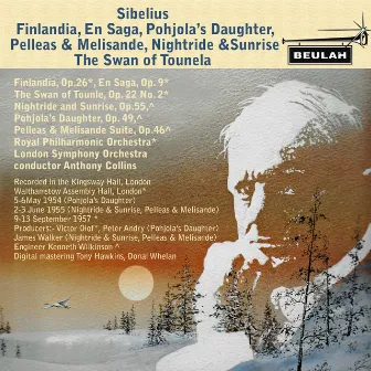 Sibelius: Finlandia, En Saga, Pohjola's Daughter, Pelleas and Melisande, Nightride and Sunrise, the Swan of Tounela by Anthony Collins