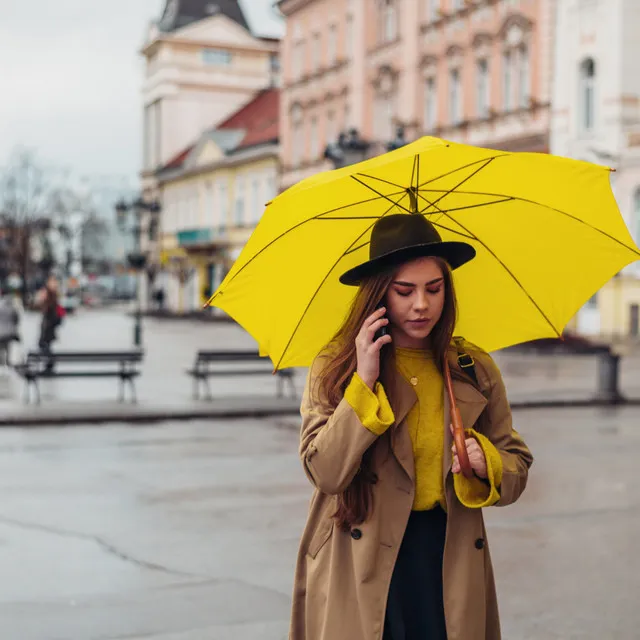 Working in Rain's Embrace: Relaxing Music Rainfall Serenity