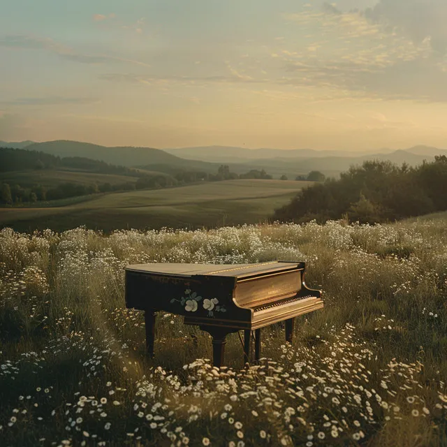 Sonido De Piano Sereno De Cascada