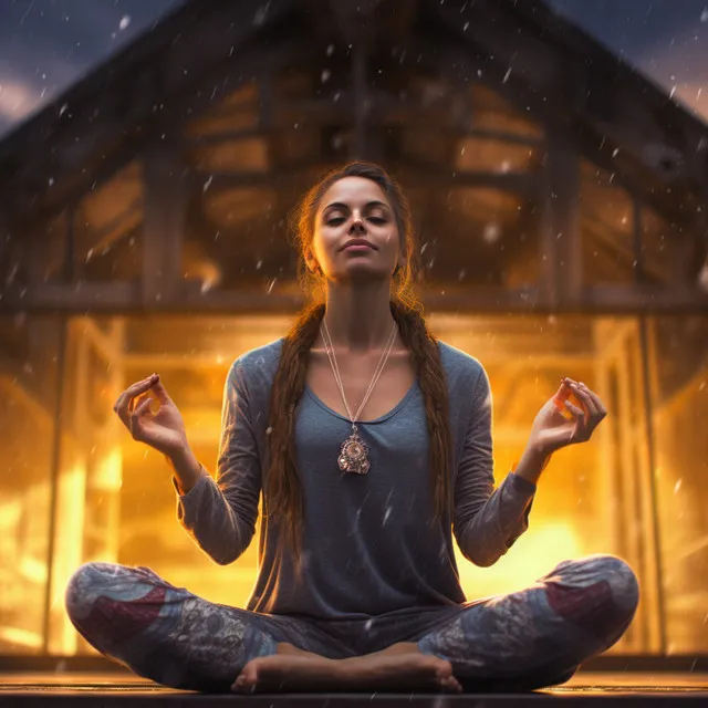 Rainy Yoga Melodies: Music for Stress Relief